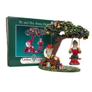 VTG Cedar Creek Collection Mr. and Mrs Santa Swing Kirklands 6.5 Inches Tall